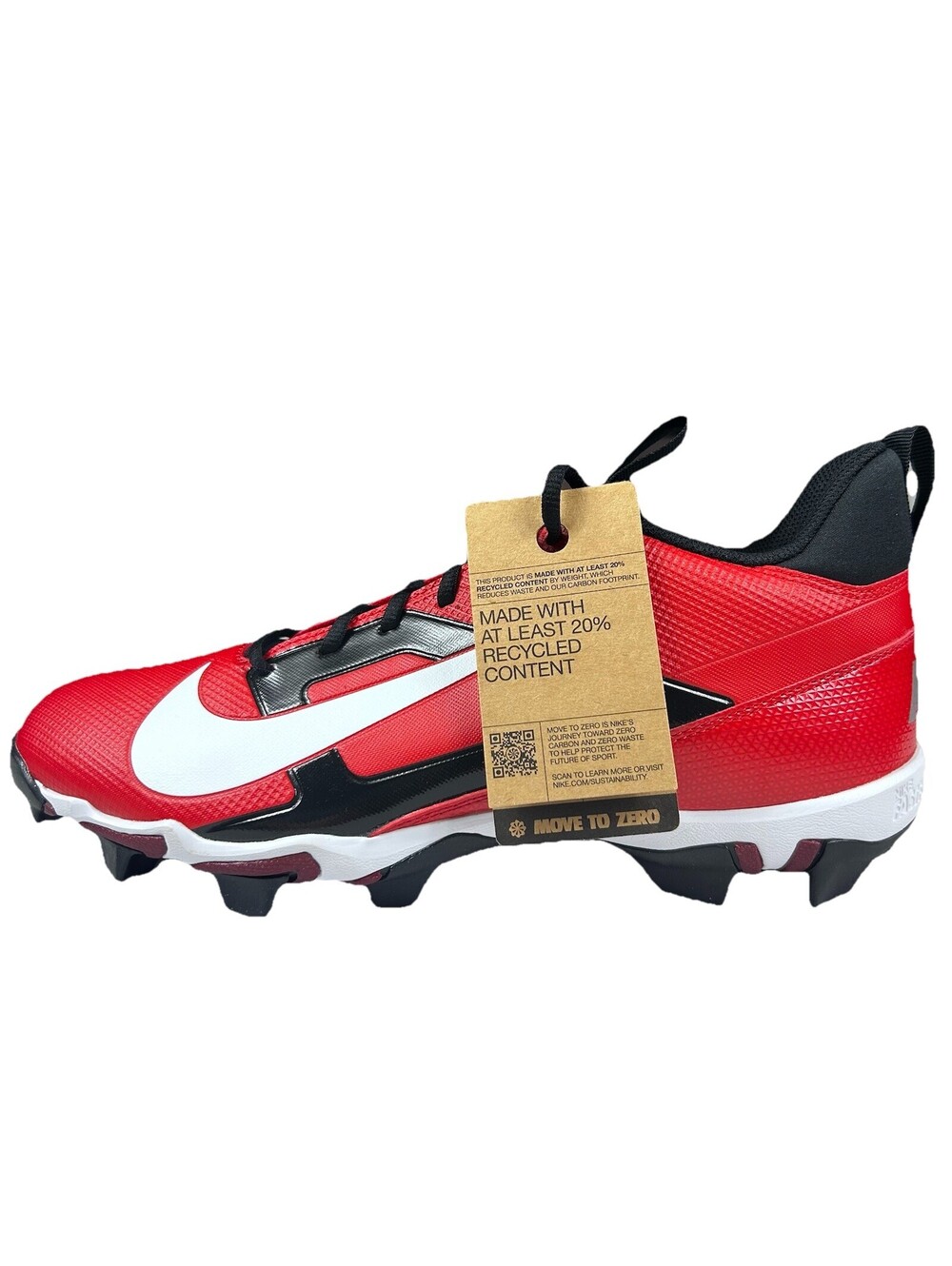 Nike Alpha Menace 4 Varsity Football Cleats Men's 12 University Red FN0027-600